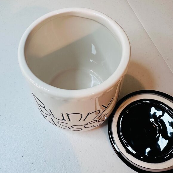 Small Bunny Kisses Springtime Easter Canister Easter Candy Dish Easter Container - Picture 7 of 13